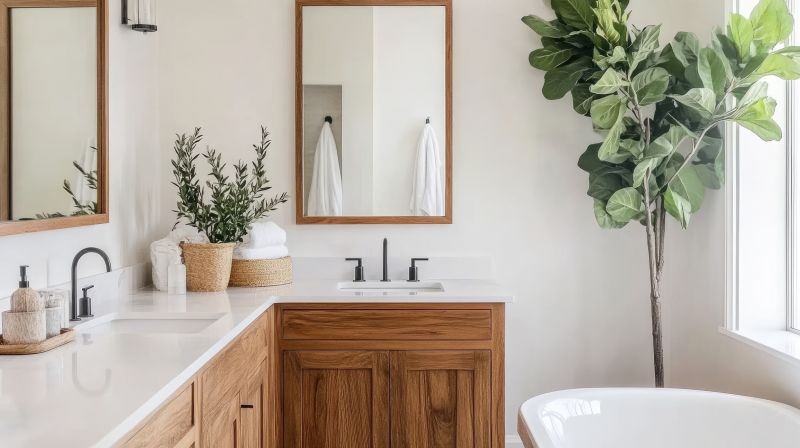 Modern Master Bathroom Vanity