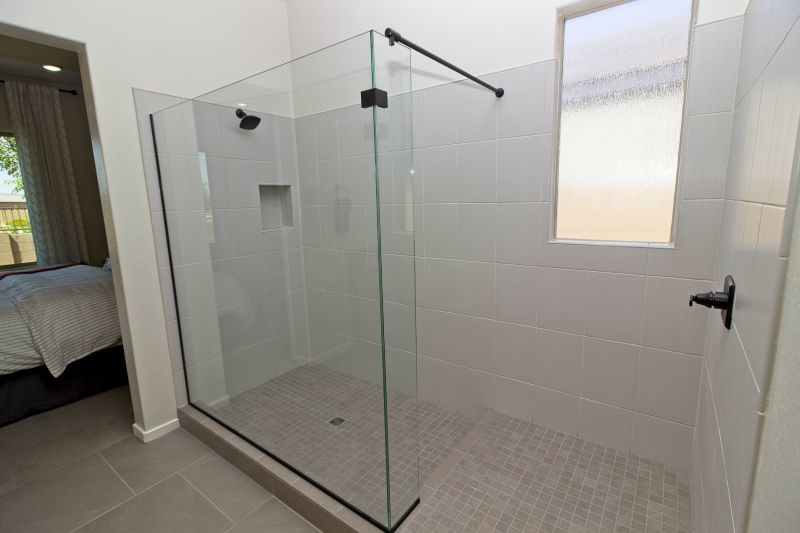 Small Walk-In Shower with Glass Walls